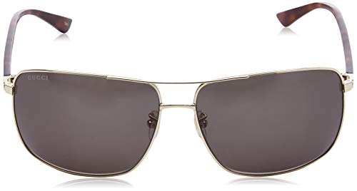 Gucci GG0065SK-004 Gafas de sol, Havana/Dorado, 66 para Hombre