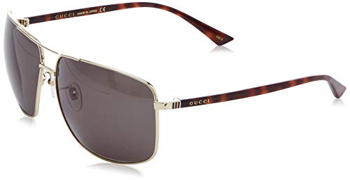 Gucci GG0065SK-004 Gafas de sol, Havana/Dorado, 66 para Hombre