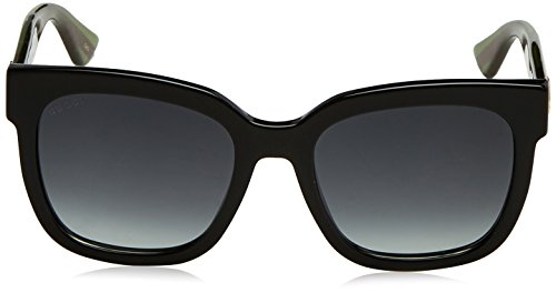 Gucci Sonnenbrille GG0034S-002-54 gafas de sol, Negro (Schwarz), 54.0 para Mujer