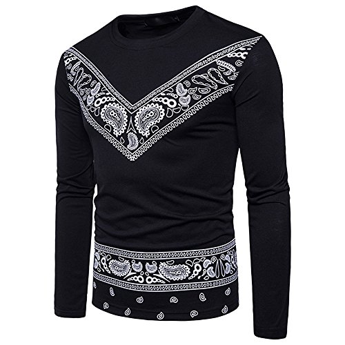 Gusspower Camiseta De Manga Corta Hombre Verano Que Imprimen Africana Étnico Estilo Camisetas O Cuello Pull-Over Manga Corta Moda Delgada Blusa Tops