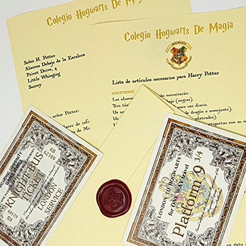 Harry Potter Carta de Aceptación Personalizada Estilo Hogwarts