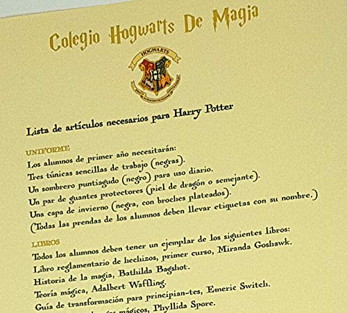 Harry Potter Carta de Aceptación Personalizada Estilo Hogwarts