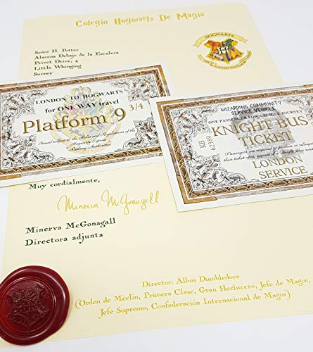 Harry Potter Carta de Aceptación Personalizada Estilo Hogwarts