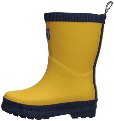 Hatley Classic Rain Boot, Botas de Lluvia clásicas Wellington Unisex niños, Amarillo Azul Marino, 23 EU