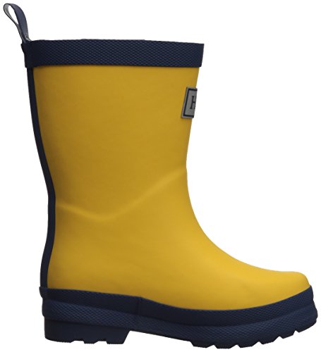 Hatley Classic Rain Boot, Botas de Lluvia clásicas Wellington Unisex niños, Amarillo Azul Marino, 23 EU