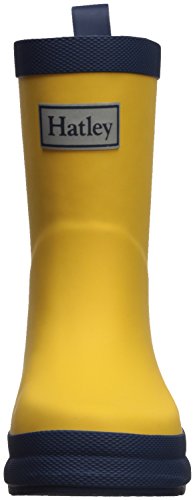 Hatley Classic Rain Boot, Botas de Lluvia clásicas Wellington Unisex niños, Amarillo Azul Marino, 23 EU