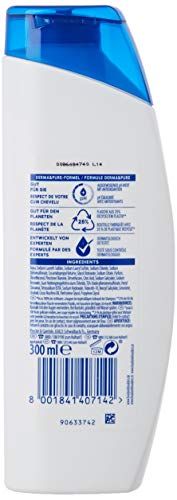 Head & Shoulders - Champú anticaspa con aceite de coco, 300 ml, aceite de coco, champú contra la caspa, picor, cuero cabelludo seco, champú para hombre, cuidado del cabello, hasta un 100% sin caspa