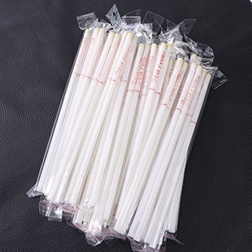 healifty 50 unidades de oído velas de oído velas ohrwachs Vela con filtro de seguridad para la limpieza (Color Blanco)