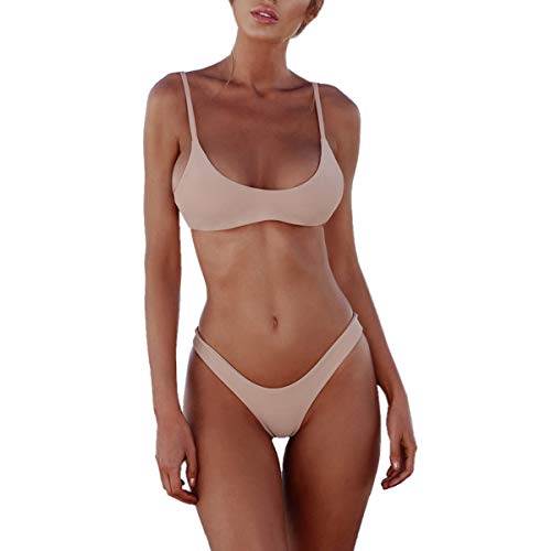 heekpek Bikini Mujer 2019 Push up con Relleno Bikini Bandeau para Mujer Push-Up Vendaje Traje de ba?o Brasile?o Traje de ba?os de Ropa de Playa