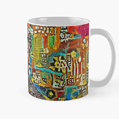 hellofresh Mexican Portrait Vivid Kahlo Frida Mature Tribute Painter Best Mug Tiene 11oz de Mano Hechas de cerámica de mármol Blanco