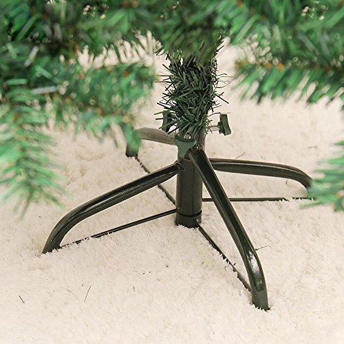 Hengda® Árbol de Navidad Artificial PINOS único Árbol Decorativo con Soporte en plástico Christmas 220CM Verde con 1000ramas Material PVC