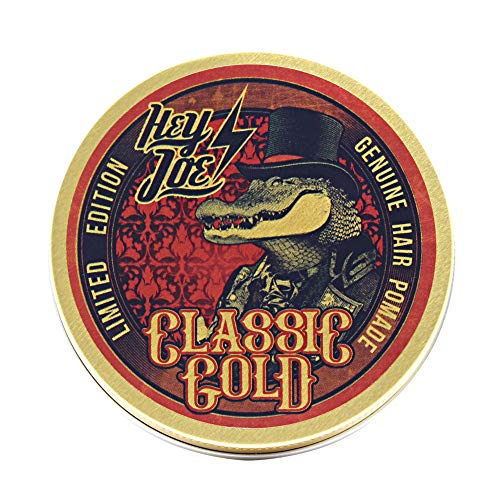 HEY JOE - Genuine Hair Pomade CLASSIC GOLD, Pomada para el cabello FIJACIÓN MEDIA 100 ml