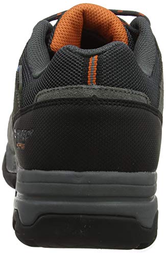 Hi-Tec Banderra II Low WP Wide, Zapatillas de Senderismo para Hombre, Gris (Charcoal/Graphite/Burnt Orange 51), 42 EU