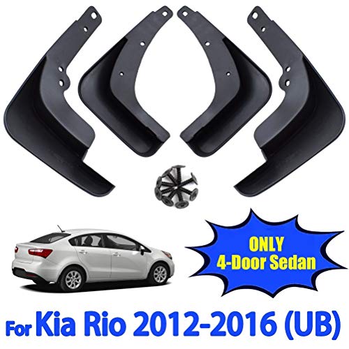 Hojuan Estilo Guardabarros Moldeados/Fit For/Kia Rio 3 Sedán 2012-2016 UB Guardabarros Guardabarros Guardabarros