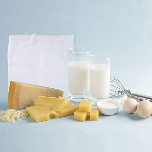 Hotott Bolsa de Leche de Nuez, Nylon Reutilizable Bolsa de tamiz de Alimentos Filtro para Leche