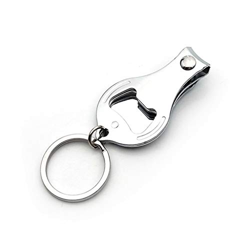 Hqiyaols Keychain España Palacio Arzobispal Alcalá de Henares Cortaúñas Abridor de Botellas Lima de uñas Llavero Cristal Acero Inoxidable Multifuncional Recuerdo Regalo