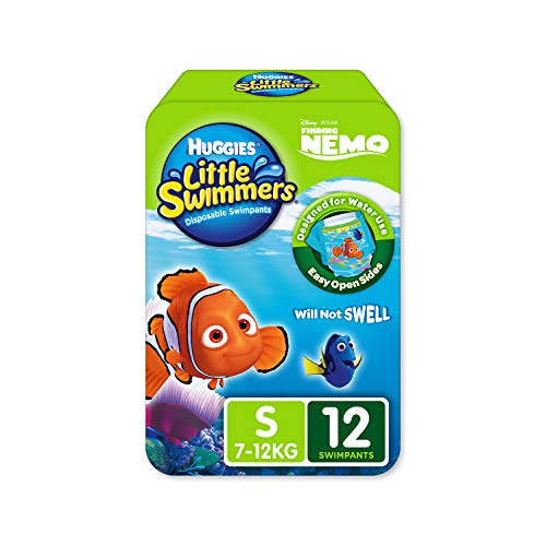 Huggies U1833930 - Pañal de natación, talla 3-4 (7-15 kg), pack de 2 x 12