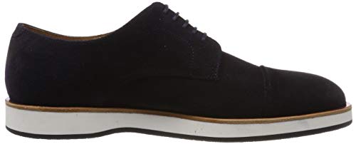 Hugo Boss Oracle_Derb_sdct, Zapatos de Cordones Derby para Hombre, Azul (Dark Azul 401), 44 EU