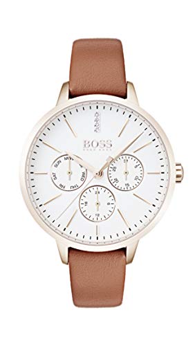 Hugo BOSS Reloj Multiesfera para Mujer de Cuarzo con Correa en Cuero 1502420