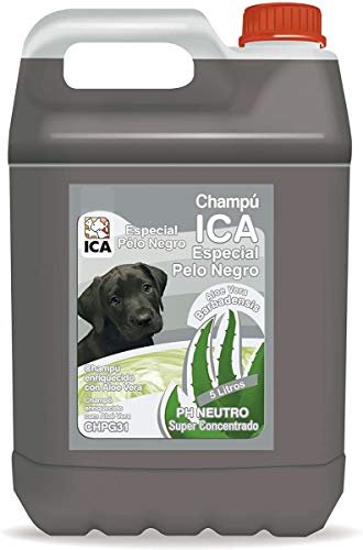 ICA CHPG31 Champú Especial Pelo Negro con Aloe Vera para Perros