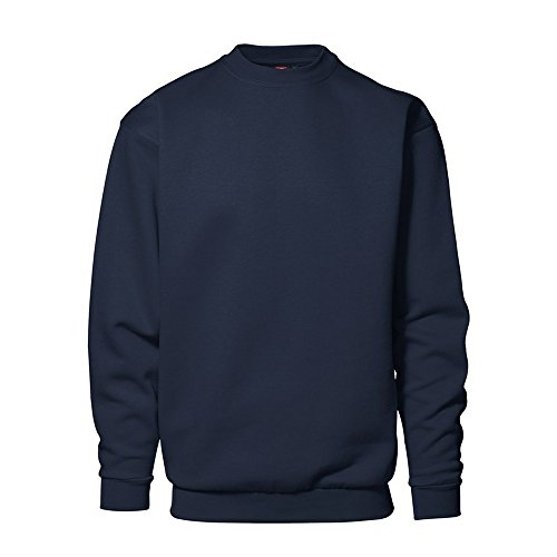 ID - Sudadera clásica con Ajustado Medio Modelo Pro Wear Unisex Hombre Mujer (Tallas Grandes hasta la 6XL) (3XL) (Azul Marino)