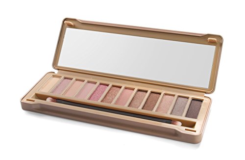 IDC Color nudes paleta maquillaje 12 sombras ojos