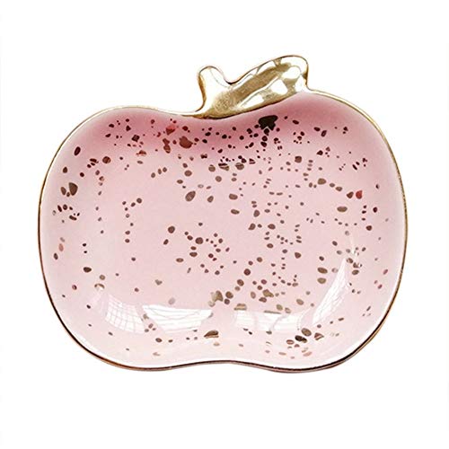 IGLZ Creativa de cerámica nórdica sandía de Apple Plato pequeño bebé joyería Placas Pendientes Anillo de Almacenamiento de Collar de la Fruta Postre de visualización Cuenco Decoración for la Novia