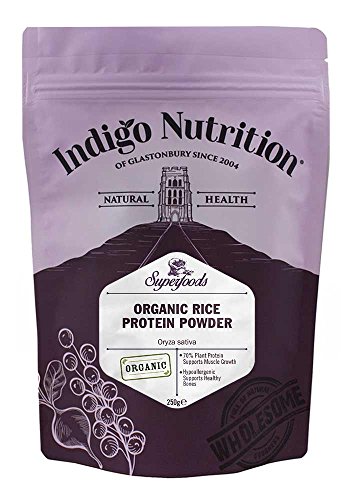 Indigo Herbs Polvo de Proteína de Arroz Orgánico 250g