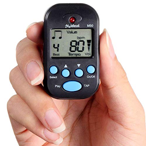 iPobie Mini Metronome M50 Multifuncional Clip-On Digital Beat Metrónomo Tempo para Piano, Violín, Guitarra, Tambor de Trampa