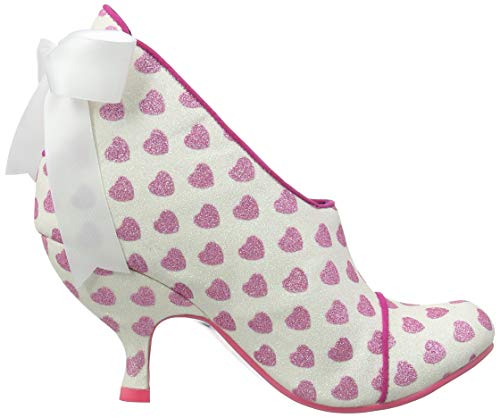 Irregular Choice Love is All Around, Zapatos de tacón con Punta Cerrada para Mujer, Blanco Blanquecino, Multi Amarillo, 39 EU