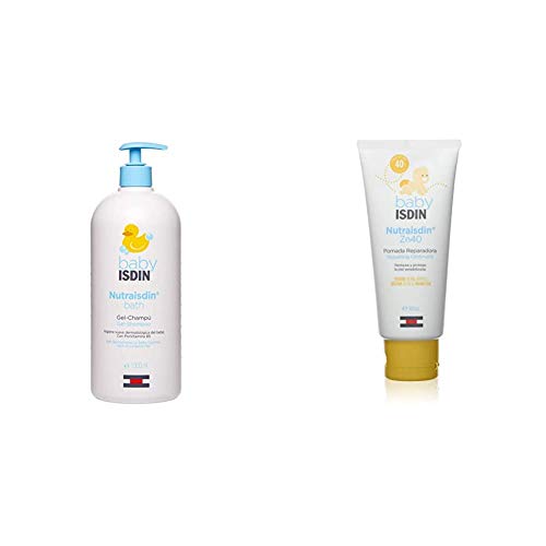 ISDIN PACK NutraISDIN: Bath Gel-Champú 1000 ml + Zn40 Pomada Reparadora, 100 ml