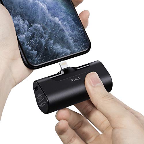 iWALK Mini Cargador Portátil, Banco de Energía Ultra Compacto de 4500 mAh, Batería Externa Pequeña y Linda Compatible con iPhone 11 Pro/XS MAX/XR/X / 8/7/6 / Plus, AirPods y Más