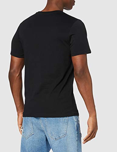 Jack & Jones Jjecorp Logo tee SS Crew Neck Noos Camiseta, Negro (Black Detail: Slim Fit), Medium para Hombre