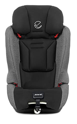 Jané Drive Silla de Coche Isize, de 75 a 150 cm, Isofix y Top Tether, Reductor Incluido, Arnés de 5 Puntos, Color Jet Black