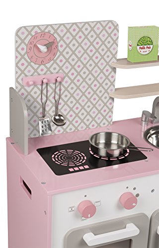 Janod- Macaron Cocina de Juquete, Multicolor, 53 x 30 x 78 cm (Jura Toys J06567)