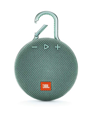 JBL Clip 3 Altavoz inalámbrico portátil con Bluetooth – Parlante resistente al agua (IPX7) – 10h de música continua – Turquesa