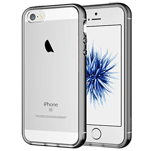 JETech Funda Compatible iPhone SE 2016 (NO es Compatible 2020) 5s 5, Carcasa Anti-Choques/Arañazos, Gris