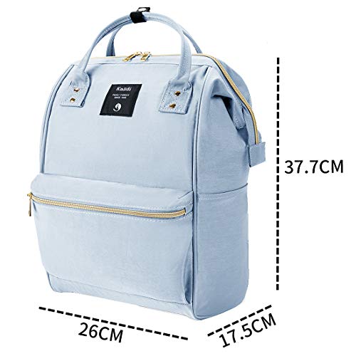 KALIDI Mochila para portátil Mochila Escuela Vintage Mochila de Viaje Resistente al Agua Que se Ajusta a la computadora portátil de 15 Pulgadas para niños, niñas y Hombres, Mujeres (Azul)