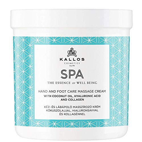 KALLOS SPA Hands and feet massage cream with coconut oil 500ml