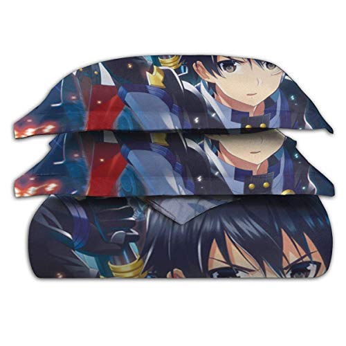 KDRW Funda de edredón Ropa de Cama y Ropa de Cama edredón y Funda de edredón Sword Art Online 3 Piece Bedding Set 86"" x70 Sword Art Online Decorative Duvet Cover Set (1 Quilt Cover 2 Pillowcases)