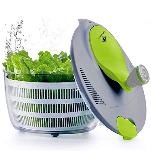 Kilokelvin El plastico Spinner de ensalada de cocina 4 Litros Secador rápido de verduras-Libre de BPA