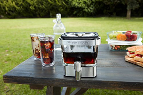 KitchenAid 5KCM4212SX Cold Brew - Cafetera de acero inoxidable, color plateado