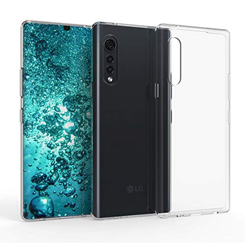 kwmobile Funda Compatible con LG Velvet - Carcasa de TPU para móvil - Cover Trasero en Transparente