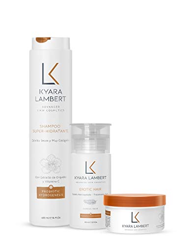 Kyara Lambert - Pack SUPER Nutritivo | Tratamiento Reconstructor Completo | Reparador de Seda Capilar | Súper Hidratante con Extracto de Orquídea Salvaje y Vitamina C | Cabellos secos y castigados