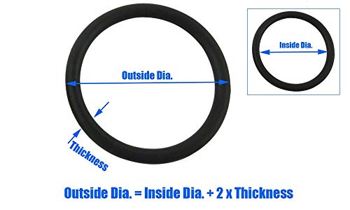 L-Yune,bolt 10pcs 4 mm Espesor O Anillo de Sellado NBR 180/185 / 190/195/200/205/210/215/220 mm OD de nitrilo de Goma O Anillos Seals Juntas Lavadora (tamaño : 190x182x4mm)