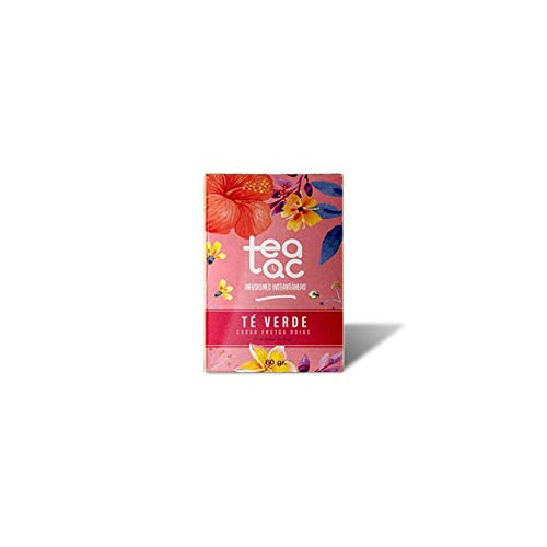 LA TETERA AZUL Te Verde Frío Sabor Frutos Rojos. Infusión Fría En Polvo. Tea Tac. Caja Con 20 Sobres.