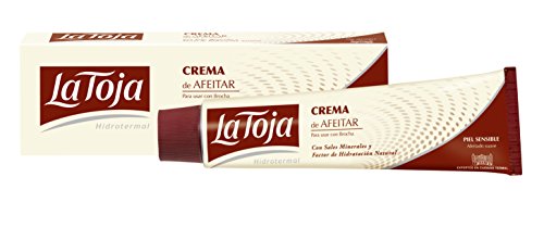 La Toja - Hidrotermal Crema De Afeitar para Piel Sensible - Afeitado suave y duradero - 1 ud de 50ml