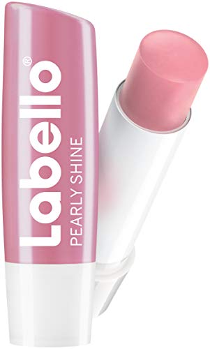 Labello Pearly Shine, lápiz labial con delicado acabado brillante, cuidado intensivo de labios sin aceites minerales, 5,5 g