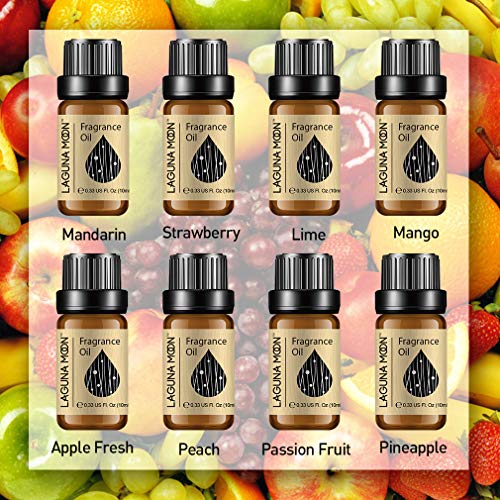 Lagunamoon Aceites de Fragancia, Aceites Esenciales para Humidificador, Aceite para Aromaterapia 10ml - Sándalo