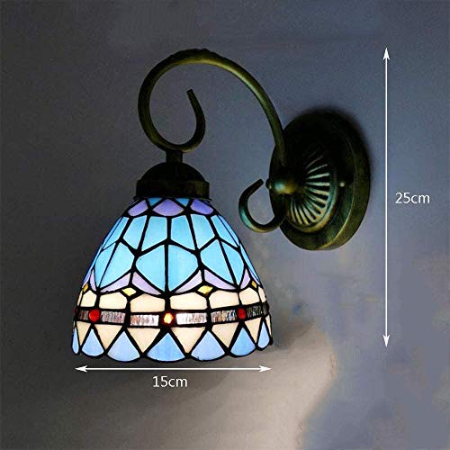 Lámpara De Pared Retro De Un Solo Cabezal De Estilo Europeo, Apliques De Estilo Tiffany, Faros De Espejo De Baño, Accesorio De Iluminación Para Sala De Estar De Estudio De Dormitorio, 110 V-240 V, A